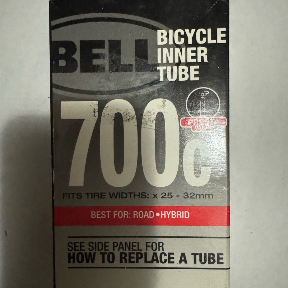 Bell Bicycle Inner Tube Black 700c Presta width 25-32mm